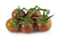 Brown cherry ripe tomatoes isolated