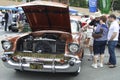 Brown Chevrolet Bel Air 1957 (front view) Royalty Free Stock Photo