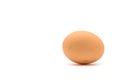 Brown german free-range chicken egg isolated on a white background Royalty Free Stock Photo