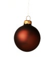 Brown christmas ball Royalty Free Stock Photo