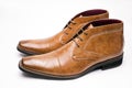 Brown chukka boots Royalty Free Stock Photo