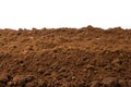 Brown clean soil texture background Royalty Free Stock Photo