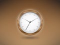 Brown clock background vector