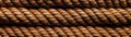 Brown Close Up Very Detailed Pattern Of Ropes Panoramic Banner. Generative AI