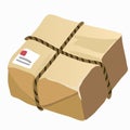 Brown closed carton delivery packaging box