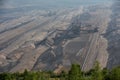 Brown coal open cast mining hambach germany Royalty Free Stock Photo