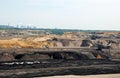 Brown coal open mining Royalty Free Stock Photo