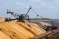 Brown coal open mining Royalty Free Stock Photo