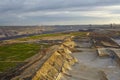 Brown coal - Opencast mining Garzweiler (Germany) Royalty Free Stock Photo