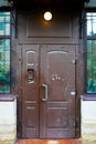 Brown coded door