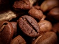 brown coffee beans close up shot