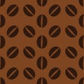 Brown coffee beans pattern