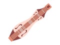 brown color appalachian dulcimer ancient musical instrument equipment play traditional folk music vintage