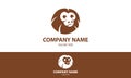 Brown Color Monkey Head Logo Design