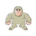 Brown color short ape man smiling Royalty Free Stock Photo