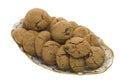Brown Cookies with raisins Royalty Free Stock Photo