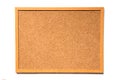 Brown cork board with wood frame Royalty Free Stock Photo