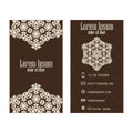 Brown Corporate business or visiting card, professional designer