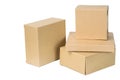 Brown corrugated paper box