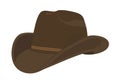Brown cowboy hat Royalty Free Stock Photo