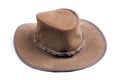 Hnedý kovboji klobúk 