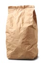 brown craft paper bag packaging template isolated Royalty Free Stock Photo