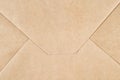 Brown craft paper texture or background folded as envelope Royalty Free Stock Photo
