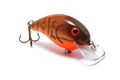 Brown Crankbait with Orange Belly Royalty Free Stock Photo