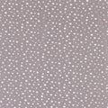 Brown crinkled cotton fabric texture with silver dots