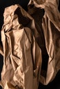 Brown Crumpled Packing Paper Royalty Free Stock Photo