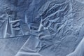 Blue crupled paper texture Royalty Free Stock Photo