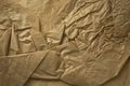 Brown crupled paper texture Royalty Free Stock Photo