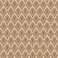 Brown damask seamless texture