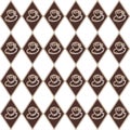 Vector Brown diamond cup pattern