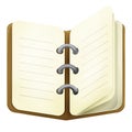 Brown diary Royalty Free Stock Photo