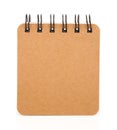 Brown diary spiral notebook Royalty Free Stock Photo