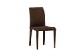 Brown dining chair isolated on a white background - 3d Royalty Free Stock Photo