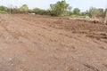 Brown dirt on construction site Royalty Free Stock Photo