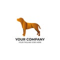 Brown dog logo design