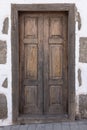 Brown door in Gran Canaria, Spain