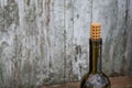 Provence still life with bottle of wine closeup to wine cork Royalty Free Stock Photo