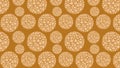 Brown Dotted Circles Pattern Background Design Royalty Free Stock Photo