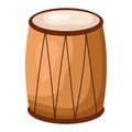 brown drum illustration