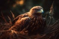 Brown eagle grass. Generate Ai Royalty Free Stock Photo