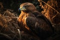 Brown eagle sitting. Generate Ai Royalty Free Stock Photo