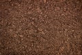 Brown earth surface, top view. organic soil texture Royalty Free Stock Photo