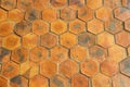 Brown earthenware floor tile seamless background and texture Royalty Free Stock Photo