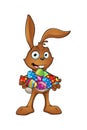 Brown Easter Rabbit Character