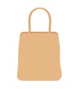 brown ecobag representation Royalty Free Stock Photo