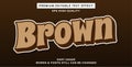 brown editable text effect